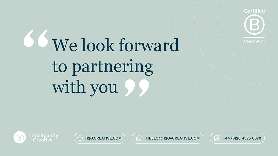 Closing statement — We look forward to partnering with you